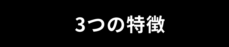 3つの特徴